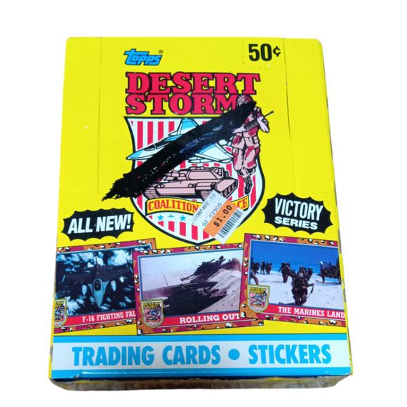 NIB Topps DESERT STORM Trading Cards and Stickers 36 packs - Picture 1 of 2